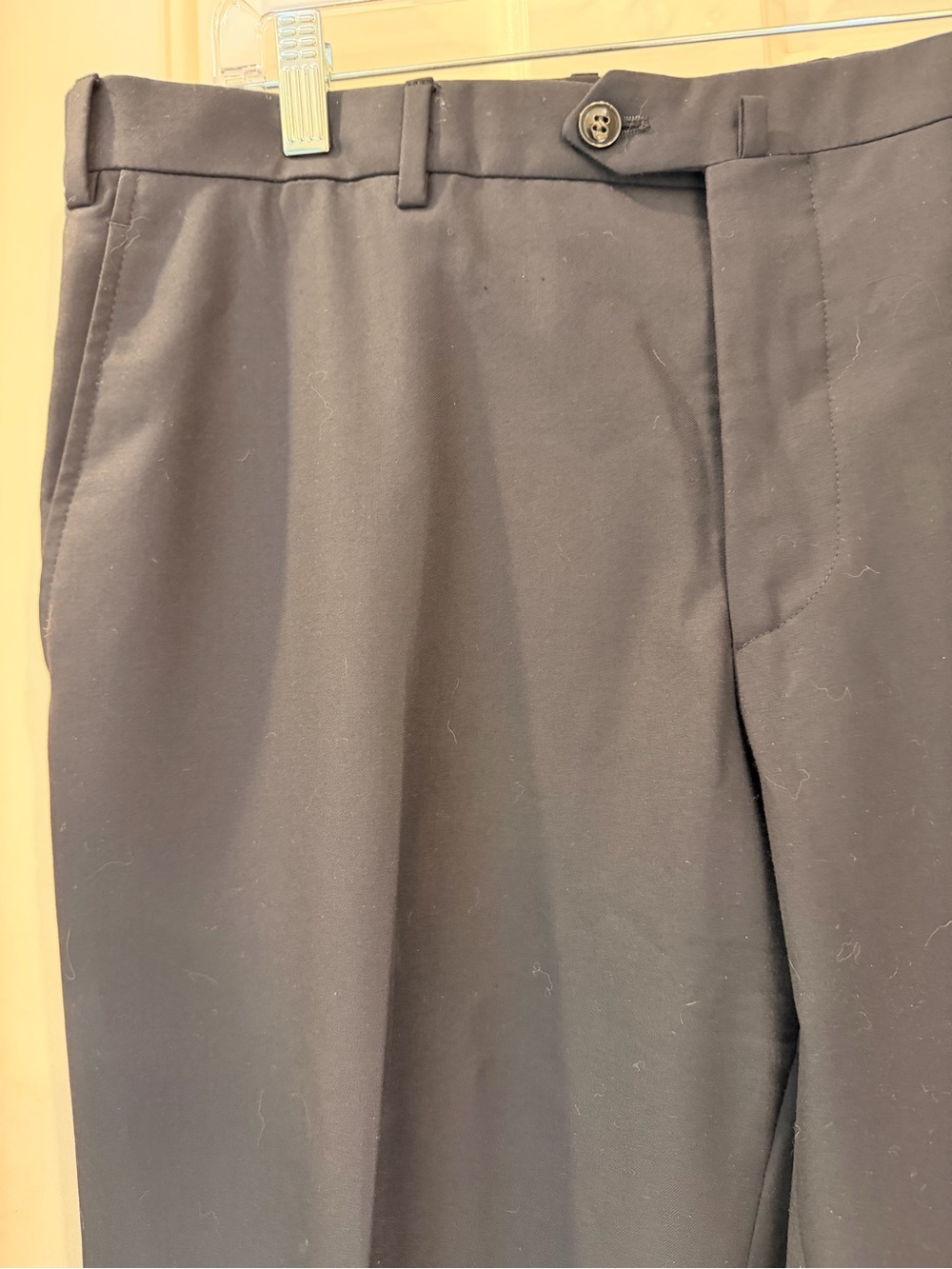 Georgie Armani Men's Classic Black Dress Pants, 100% Super Lana 180s, Sz 36 x 34 - Picture 12 of 16